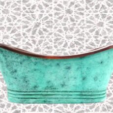 Copper Bath Tub Green